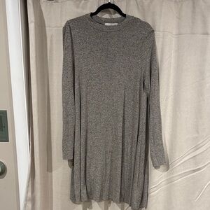 Gray Long Sleeve Knit Dress Potters Pot XL